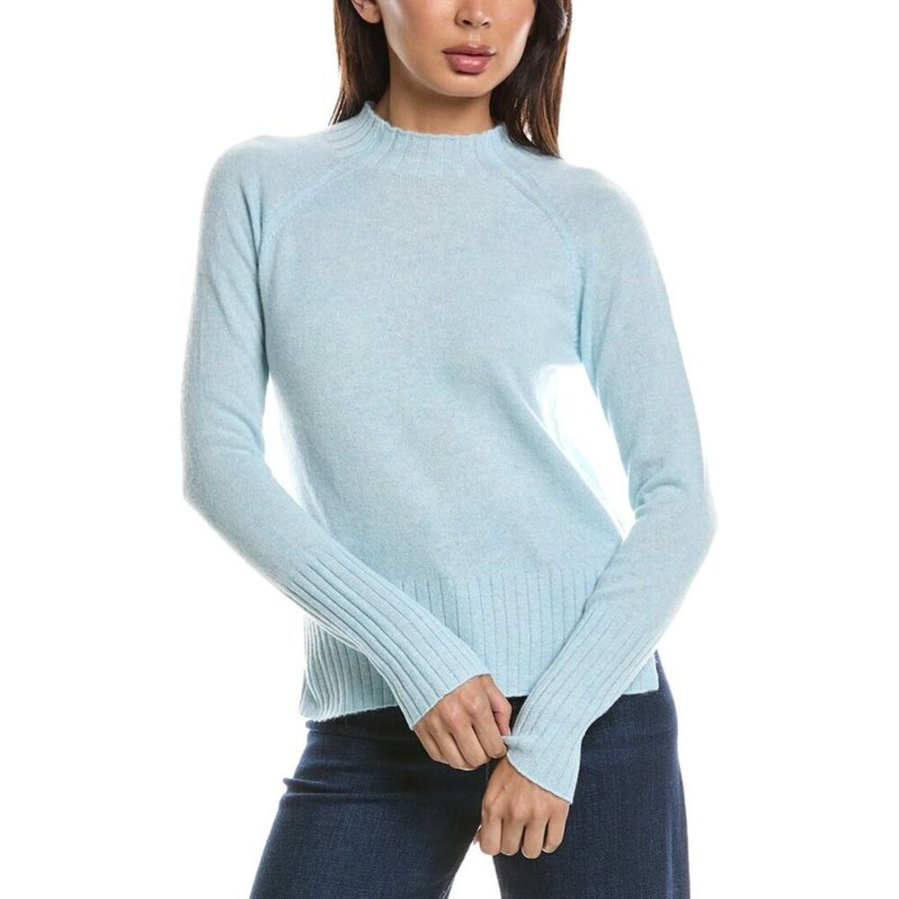 Forte Cashmere Womens  Funnel Neck 100% Cashmere Sweater